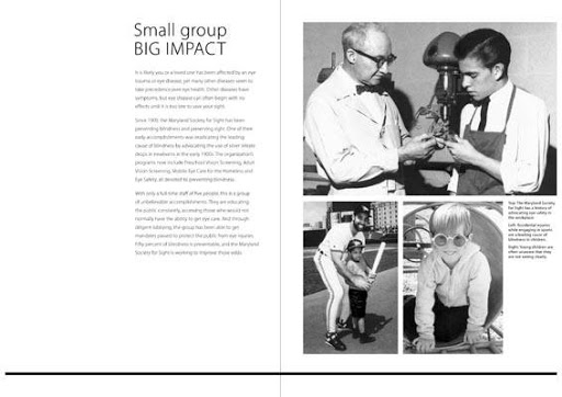 an article in a magazine about small group of people.