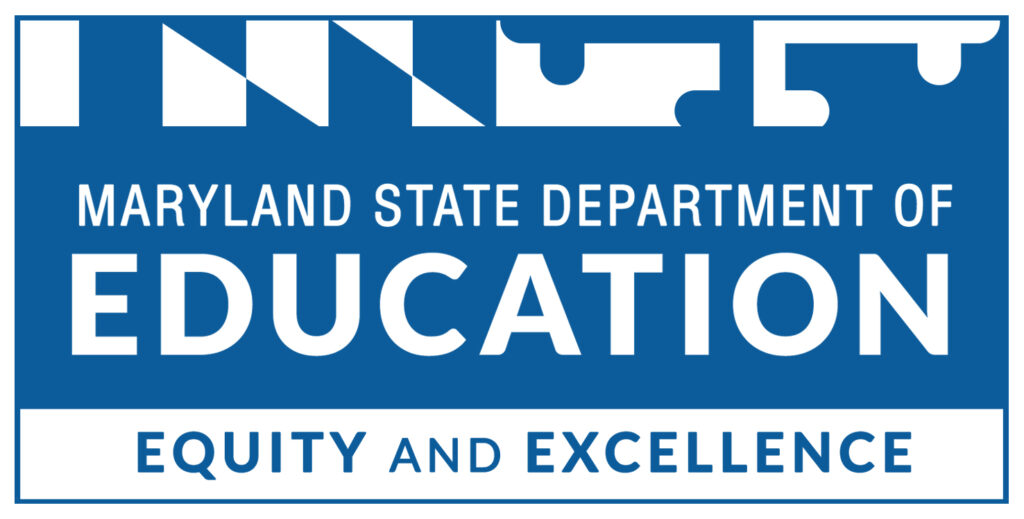 Maryland state department of education equity and excellence logo.