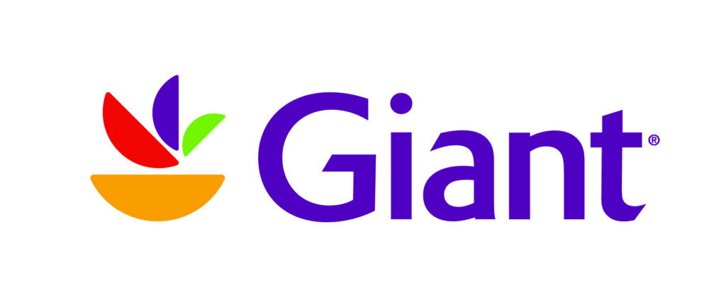 The image shows the Giant logo with a stylized bowl containing colorful petals, followed by the word "Giant" in purple text.