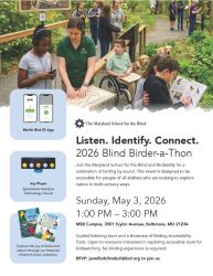 Blind Bird-a-Thon Flier