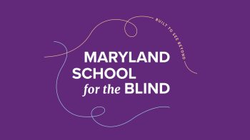 Maryland School for the Blind logo.